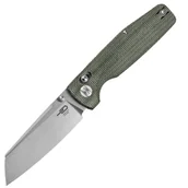 Noże - Nóż składany Bestech Slasher Green Micarta, Stonewashed D2 (BG56B-1) - miniaturka - grafika 1