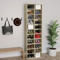 Szafki na buty - vidaXL Szafka na buty, kolor dąb sonoma, 54x34x183 cm - miniaturka - grafika 1