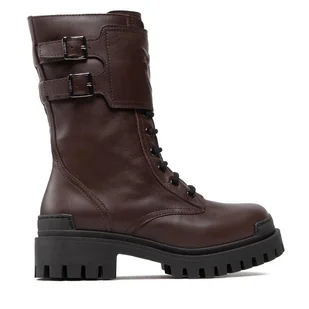 Trapery Pinko Cumino Bootie 1H2135 A072 Brązowy - Botki damskie - miniaturka - grafika 1