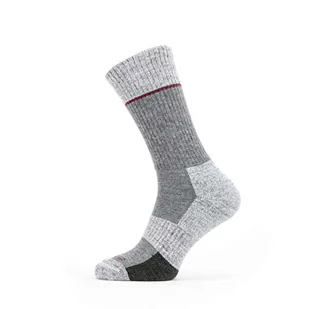 SEALSKINZ Skarpety Unisex Solo QuickDry Mid Length - Szary/Biały/Czerwony, Średni - Skarpetki damskie - miniaturka - grafika 1