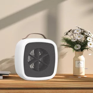 Grzejnik elektryczny farelka termowentylator mini 500W nagrzewnica ogrzewacz biurkowy do kontaktu Alogy biały - Pozostałe akcesoria do telefonów - miniaturka - grafika 28