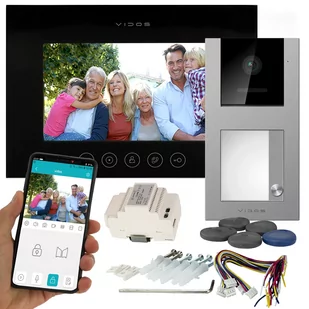 Wideodomofon WIFI Vidos X M11B-X + S11-1 FullHD Android Podczerwień RFID MicroSD - Wideodomofony - miniaturka - grafika 1