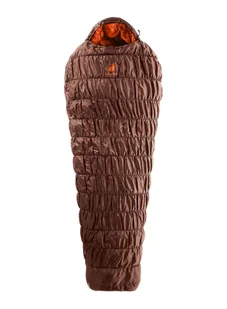 Śpiwór turystyczny Deuter Exosphere -6 EL (200 cm) - umbra/paprika - Śpiwory - miniaturka - grafika 1