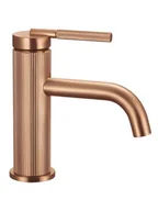 Baterie umywalkowe - Rea Bateria umywalkowa niska Argon miedź szczotkowana - miniaturka - grafika 1