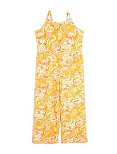 Koton Girls's Overalls Halter Neck Strappy psychodeliczny nadruk sukienka, Pomarańczowy wzór (2d1), 9-10 Lat - Sukienki - miniaturka - grafika 1