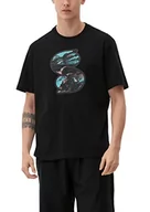 Koszulki męskie - s.Oliver T-shirt męski, krótki rękaw, Czarny 99d2, L - miniaturka - grafika 1