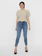 Spodnie damskie - Vero Moda Jeansy Tilde 10247111 Niebieski Slim Fit - miniaturka - grafika 1
