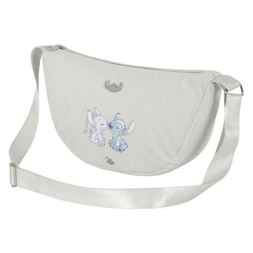 Disney Unisex Roy owalna torba, złamana biel Lilo i Stitch, Złamana biel Lilo i Stitch