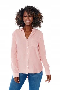 WRANGLER STRIPE SHIRT BITTERSWEET RED W5R4TIXBO S - Koszule damskie - miniaturka - grafika 1