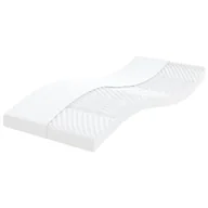 Materace - vidaXL Materac piankowy, biały 100x210 cm, 7-strefowy, twardość 20 ILD - miniaturka - grafika 1