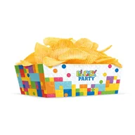 Dekoracje i nakrycia stołu na imprezę - Pudełka na chipsy Klocki, 3 szt. - miniaturka - grafika 1