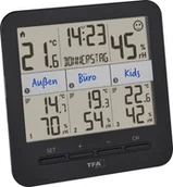 Stacje pogodowe - TFA Dostmann KLIMA@HOME 2 termo/higrometr radiowy czarny (30.3075.01) - miniaturka - grafika 1