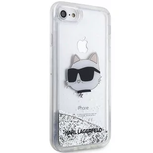 Karl Lagerfeld KLHCI8LNCHCS iPhone 7/8/ SE 2020/2022 srebrny/silver hardcase Glitter Choupette Head - Etui i futerały do telefonów - miniaturka - grafika 4
