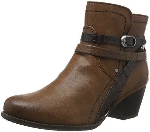 Softline Damskie kozaki z krótką cholewką 25369, brązowy - Braun Chestnut 328-41 EU X-Weit