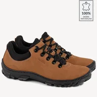Półbuty męskie - BRILU buty trekkingowe Amon brązowe - miniaturka - grafika 1