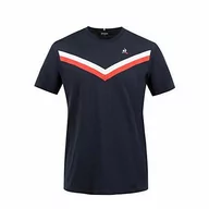 Koszulki męskie - le coq sportif Męski T-shirt Tri Tee Ss N°6 M z krótkim rękawem niebieski sky captain XS 2011341_XS - miniaturka - grafika 1