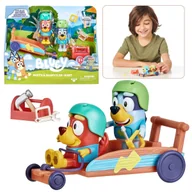 Figurki dla dzieci - Bluey i Rusty Zestaw figurek Gokart, pojazd + figurki dla dzieci 3+ - miniaturka - grafika 1