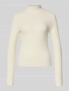 Sweter z dzianiny ze stójką model ‘MARION’ - Swetry damskie - miniaturka - grafika 1