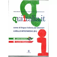 Książki do nauki języka włoskiego - Qui Italia.it livello intermedio B1 podręcznik + 2 CD Mazzetti Alberto Falinelli Servadio Bianca Santeusanio Nicoletta - miniaturka - grafika 1