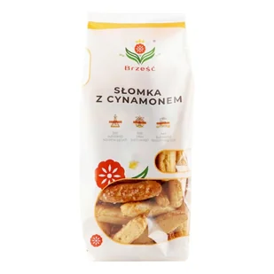 BRZEŚĆ SŁOMKA PTYSIOWA Z CYNAMONEM 125G - Ciastka - miniaturka - grafika 1