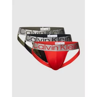 Bielizna nocna - Jockstrapy z paskiem z logo w zestawie 3 szt. - Calvin Klein Underwear - grafika 1