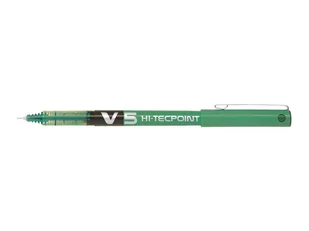 Hi-Tecpoint V5 Pióro kulkowe z płynnym tuszem Zielony Fine - Cienkopisy - miniaturka - grafika 1
