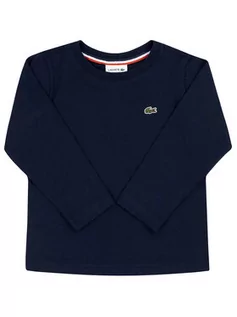 Bluzy dla chłopców - Lacoste Bluzka TJ2093 Granatowy Regular Fit - grafika 1