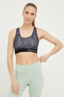 Bielizna sportowa damska - Reebok biustonosz sportowy Nelly kolor granatowy wzorzysty - miniaturka - grafika 1