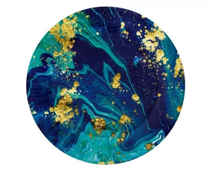 Talerzyki Papierowe Midnight Blue, 18 Cm/ 6 Szt. - Dekoracje i nakrycia stołu na imprezę - miniaturka - grafika 1