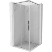 Kabiny prysznicowe - Mexen Rox Duo kabina prysznicowa rozsuwana 80 x 80 cm, transparent, chrom - 8C2D-080-080-01-00 - miniaturka - grafika 1