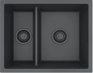 Zlewozmywaki - Zlew ALVEUS OMNI 50 BLACK EDITION black matt G90 (1150071) - miniaturka - grafika 1