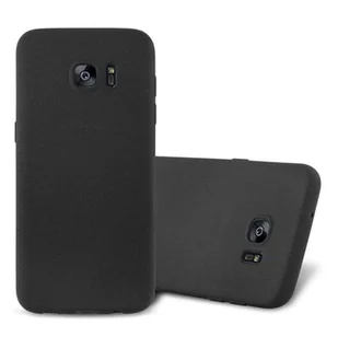 Etui Pokrowiec Do Samsung Galaxy S7 EDGE Obudowa w FROST CZARNY TPU Silikon Case Cover Ochronny Plecki Cadorabo - Etui i futerały do telefonów - miniaturka - grafika 1