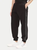 Spodnie sportowe męskie - EA7 Emporio Armani Spodnie dresowe 7M000545 AF12660 UC001 Czarny Modern Fit - miniaturka - grafika 1
