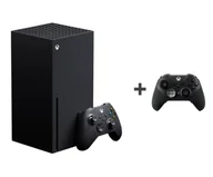 Konsole Xbox - Microsoft Xbox Series X 1TB Czarny + pad Xbox One Elite Series 2 - miniaturka - grafika 1