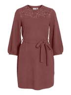 Sukienki - Vila Sukienka w kolorze jasnobrązowym - miniaturka - grafika 1