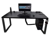 Biurka gamingowe - Biurko Gamingowe Daming Atlanta Pro Gamer Loftowe Czarne - miniaturka - grafika 1