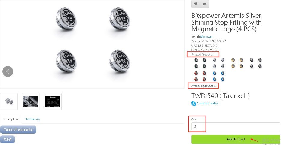 BitsPower Bitspower Artemis Zatyczki G1/4 cal 4er Pack srebrny błyszczący BPM-C06-4P