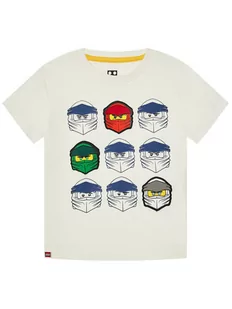 LEGO Wear T-Shirt 12010022 Biały Regular Fit - Koszulki dla chłopców - miniaturka - grafika 1