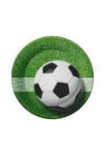 Materiały pomocnicze dla nauczycieli - Talerz papierowy 18 cm Piłka Nożna op.6 szt. Party GODAN PW-TPN7 - miniaturka - grafika 1