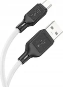 Kable USB - Kabel USB Hoco HOCO kabel USB A do Micro USB 2,4A X90 1 m biały - miniaturka - grafika 1
