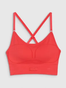 Biustonosz treningowy 4F 4FRSS25USBAF199 - czerwony - Bielizna sportowa damska - miniaturka - grafika 1