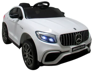 MERCEDES GLC63s BIAŁY Auto na akumulator napęd 4x4 SKÓRA - Pojazdy elektryczne dla dzieci - miniaturka - grafika 1
