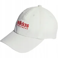 Czapki damskie - Czapka z daszkiem adidas Seersucker Dad biała IR7910 Dorośli S/M - miniaturka - grafika 1