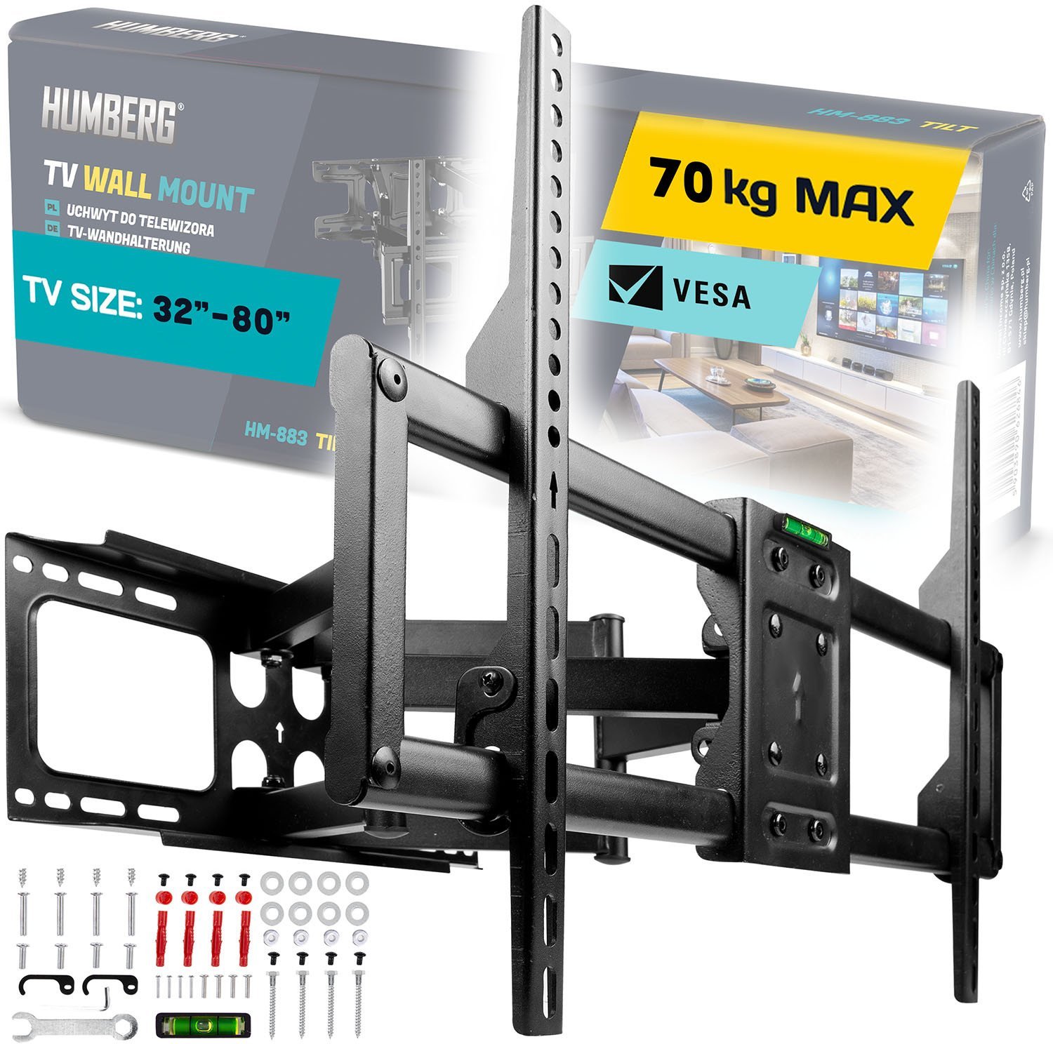 Humberg Uchwyt do telewizora 32-80”  70 kg