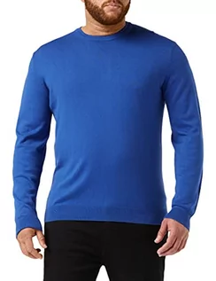 Swetry męskie - United Colors of Benetton Sweter męski, niebieski 366, XS - grafika 1