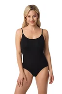 Komplety bielizny - Body damskie na cienkich ramiączkach Holly czarne  M - miniaturka - grafika 1