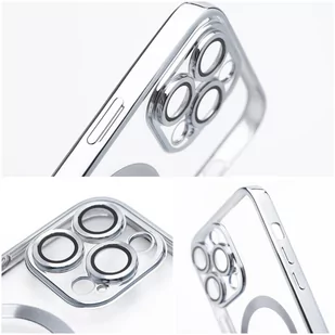 Etui Futerał Electro Mag Cover do iPhone 12 Pro Max srebrny - Etui i futerały do telefonów - miniaturka - grafika 4