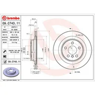 Tarcze hamulcowe - Tarcza hamulcowa BREMBO 09.C743.11 - miniaturka - grafika 1