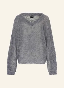 Boss Sweter Fucinta Z Dodatkiem Moheru grau - BOSS - Swetry damskie Boss Sweter Fucinta Z Dodatkiem Moheru grau - BOSS - Swetry damskie - miniaturka - grafika 1