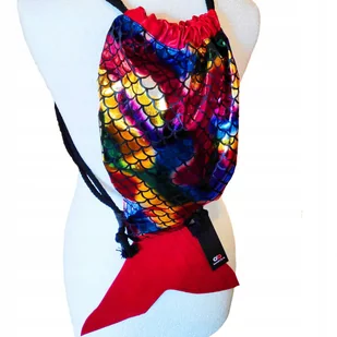 WOREK TORBA PLECAK SZKOLNY MERMAID SYRENKA RYBA 3D - Plecaki worki - miniaturka - grafika 1